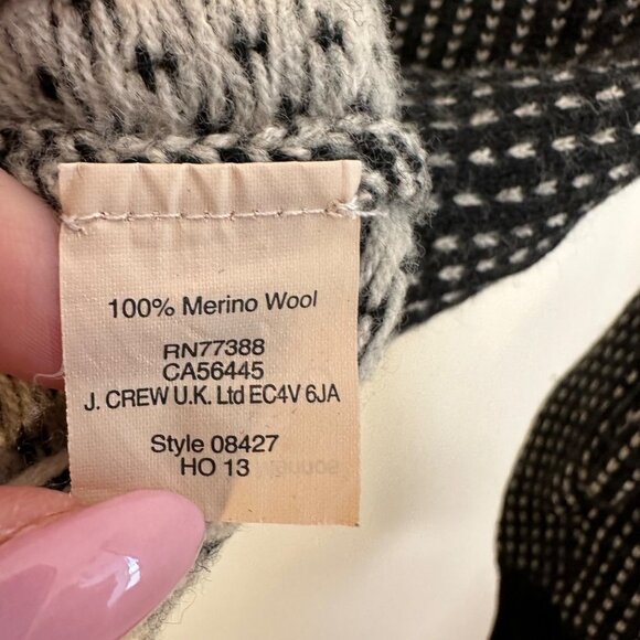 J Crew Merino Wool Fair Isle Sweater - Picture 3 of 4